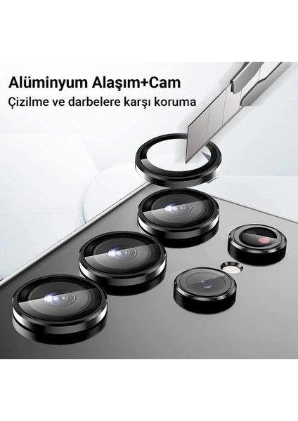 Samsung Galaxy Z Flip 5 Valdez Metal Kamera Lens - Siyah modelleri