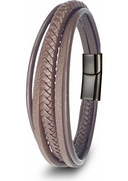 Kahve Çoklu Deri Bileklik 31833B2D5