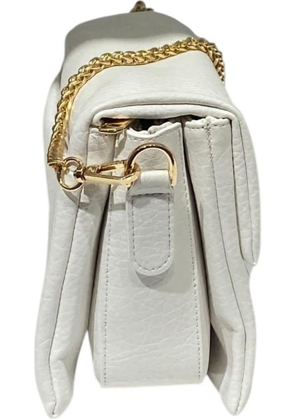 Kadın Yumuşak Deri Zincir Detaylı Bölmeli Şık Zarif El & Omuz ve Çapraz Askılı modelleri