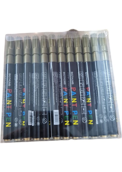 Rötuş Kalemi Paint Pen Gold Renk | Metal, Ahşap ve Oto Yüzey Boyası / 2 Adet fırsatları