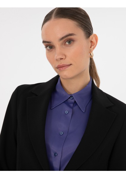 Kadın Siyah Slim Fit Ceket 50319423-VR046 fiyatları