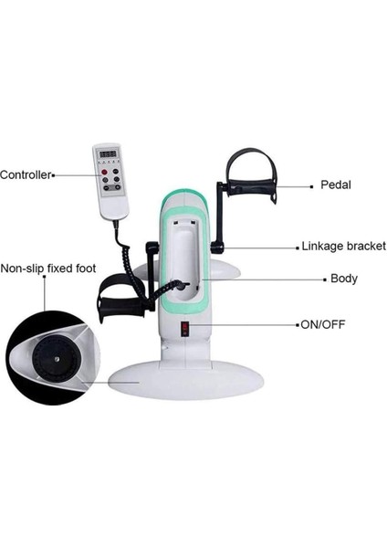 Elektrikli Mini Egzersiz Bisikleti Aktif Pasif El Ayak Kol Bacak Egzersiz Aleti CKS74