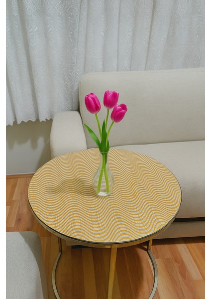 Kullanışlı ve Dekoratif 3’lü Pvc Sehpa Örtüsü Takımı Şık Tasarım Oturma Odası Seti Silinebilir Gold fırsatları