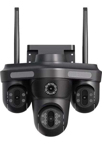4 Kameralı (3 Motorlu+ 1 Sabit) Wifi 16MP Akıllı Gece Görüşlü Sesli Kamera Türkçe Uzaktan İzleme indirimleri