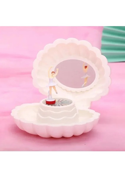 Hareketli Balerinli Istiridye Takı ve Müzik Kutusu Şık Hediye Inci Tasarımlı fiyatları