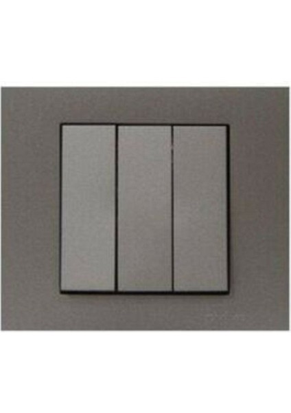 Grano Antrasit Üçlü Anahtar Çerçeve