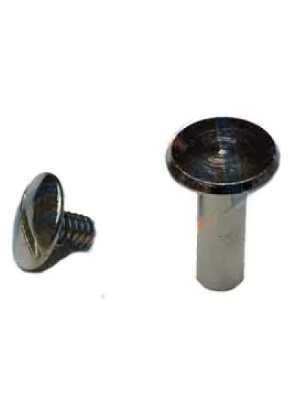 Cilt Menü, Katalog, Kartela Vidası, 13MM - Nikel, 100 Adet