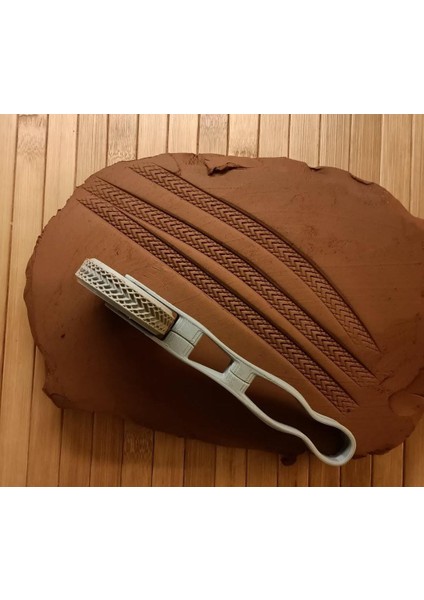 1,5 cm Desen 5 cm Çap Doku Rulosu-Doku Kil Tekerleği 7