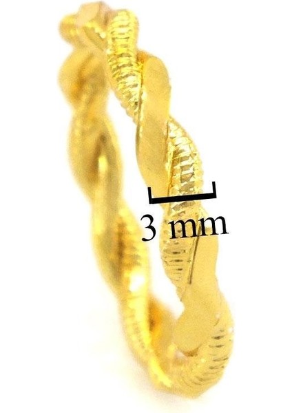 Çelik Yüzük Kadın Altın Kaplama 2'li Adana Burma YZK-461 fırsatları