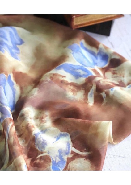 Ake.r Janjan Şifon Dökümlü Kumaş Sulu Boya Desenlidir fiyatları