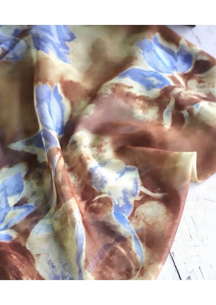 Ake.r Janjan Şifon Dökümlü Kumaş Sulu Boya Desenlidir indirimleri