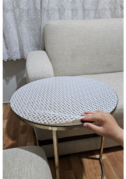 Hasır Pvc 3 Lü Sehpa Örtüsü Takımı Kolay Temizlenebilir Şık ve Zarif Salon Dekorasyon Ürünü Çeyizlik fırsatları