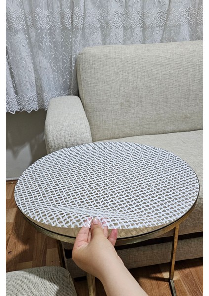 Hasır Pvc 3 Lü Sehpa Örtüsü Takımı Kolay Temizlenebilir Şık ve Zarif Salon Dekorasyon Ürünü Çeyizlik indirimleri