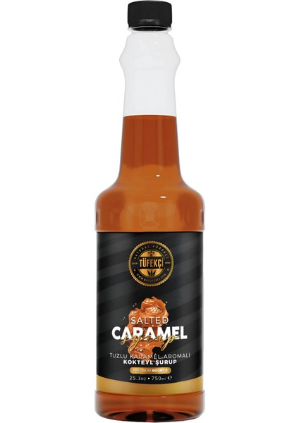Tuzlu Karamel (Salted Caramel) Kokteyl, Kahve ve Pasta Şurubu 750 ml – Gerçek Şeker