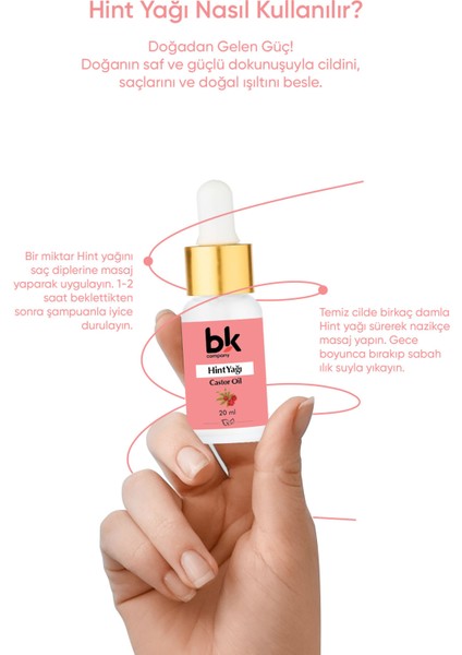 Hint Yağı %100 Saf - Güçlü Saç Uzatma Etkisi, Yoğun Nem ve Doğal Bakım Serum 20 ml fırsatları