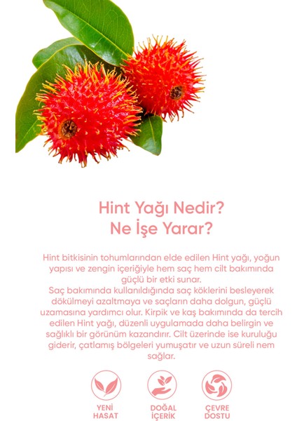 Hint Yağı %100 Saf - Güçlü Saç Uzatma Etkisi, Yoğun Nem ve Doğal Bakım Serum 20 ml indirimleri