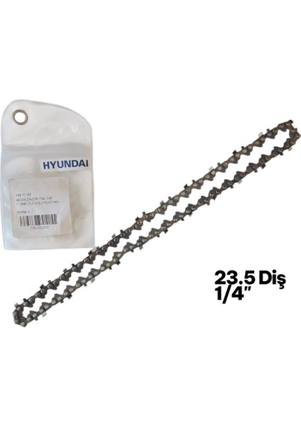 Kesik Zincir Hyundai 1/4'' 1.1mm 23.5 Diş Hyundai HCS214A Uyumlu