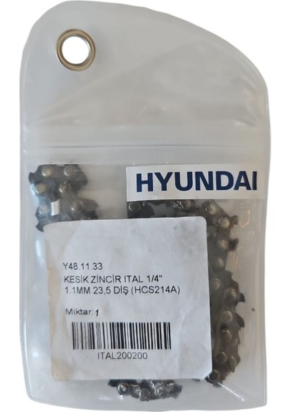 Kesik Zincir Hyundai 1/4'' 1.1mm 23.5 Diş Hyundai HCS214A Uyumlu fiyatları