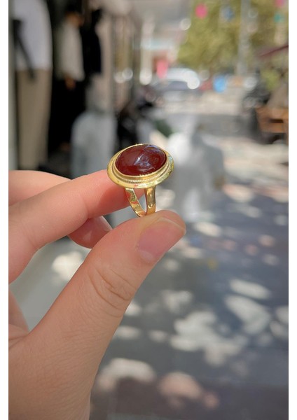 Gümüş Akik Taşlı Yüzük HS12E12 fiyatları