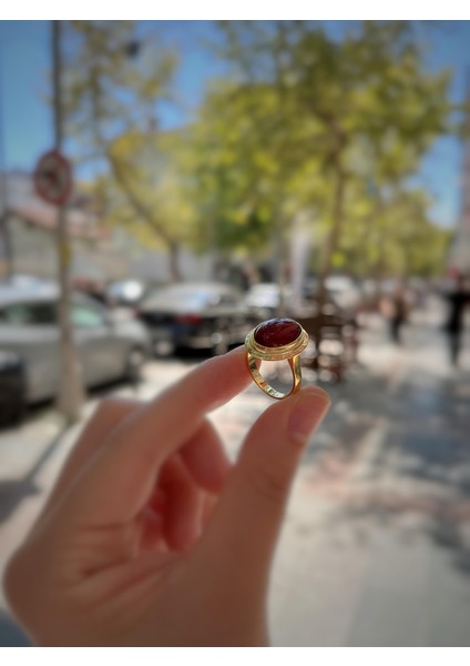 Gümüş Akik Taşlı Yüzük HS12E12 fırsatları