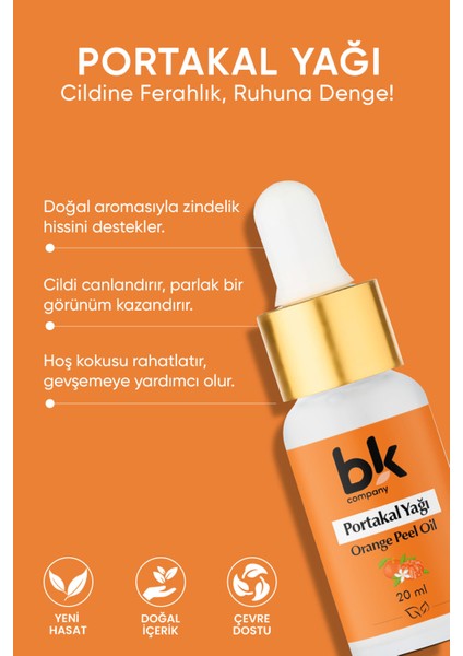 Portakal Yağı %100 Saf - Yükselen Ruh Hali, Işıltılı Bir Cilt ve Tatlı Ferahlık Serum 20 ml fiyatları