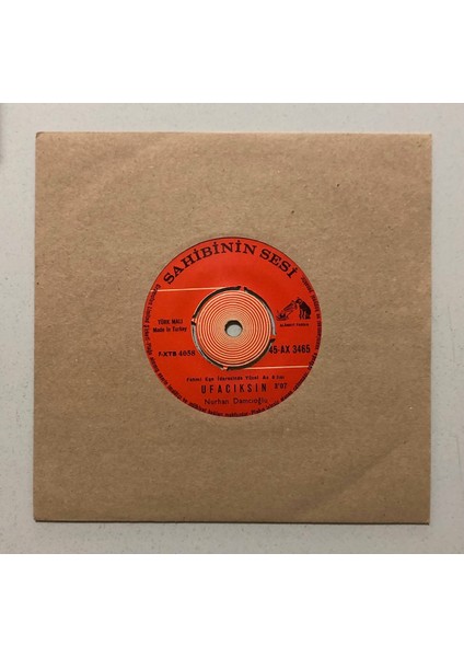 Nurhan Damcıoğlu Yangın Var - Ufacıksın 45 Lik Plak (Orjinal 1971 Dönem Baskı 45 Lik Plak)