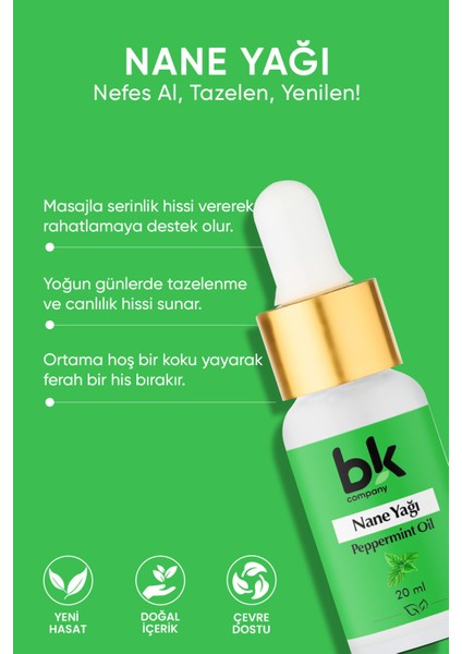 Nane Yağı %100 Saf - Ferahlatıcı, Canlandırıcı ve Arındırıcı Serum 20 ml fiyatları