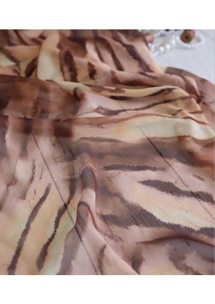 Ake•r Jan Jan Şifon Dökümlü Kumaş modelleri