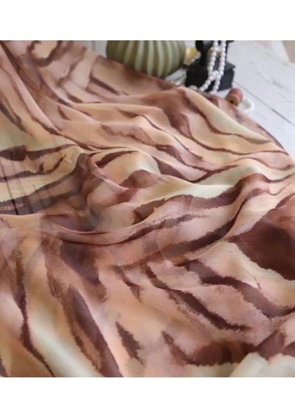 Ake•r Jan Jan Şifon Dökümlü Kumaş fırsatları