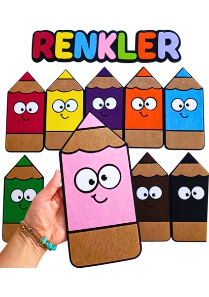 Keçe Renkler 10 Renk