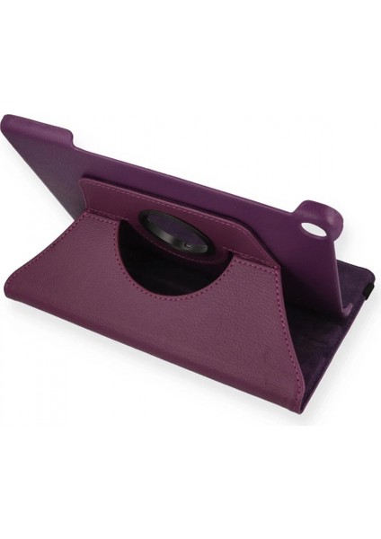 Lenovo Tab M10 TB328FU Kılıf 360 Tablet Deri Kılıf - Mürdüm