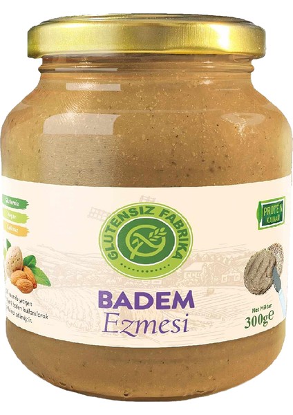 Glütensiz %100 Badem Ezmesi 300 g