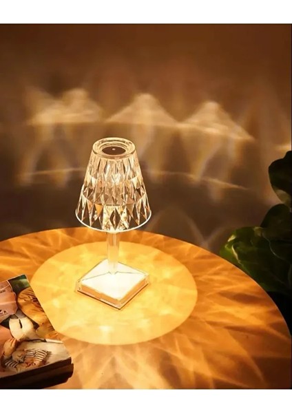 Dekoratif Ledli USB Şarjlı Dokunmatik Kristal LED Masa Abajur Lambası Kumandalı Rgb Model Unichrome fiyatları