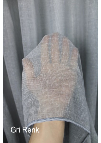 Keten Tül 1/3 Sıklık Boru Pileli