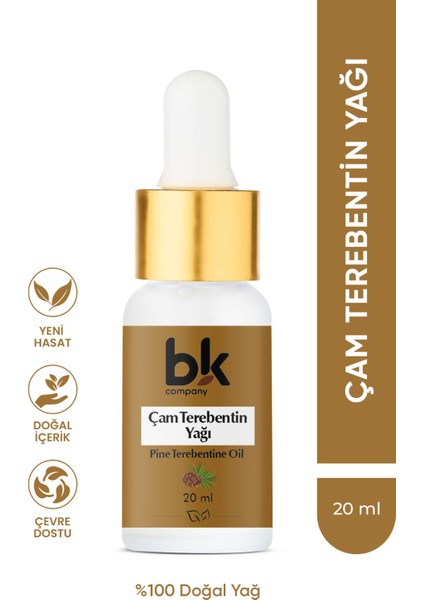 Çam Terebentin Yağı %100 Saf - Güçlü, Canlı ve Işıltılı Saç Bakımı Serum 20 ml
