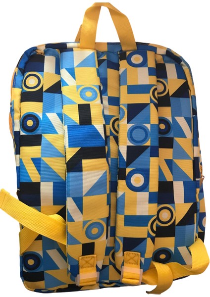 Geometrik Desenli Okul Sırt Çantası – Dayanıklı, Hafif ve Renkli Unisex Model