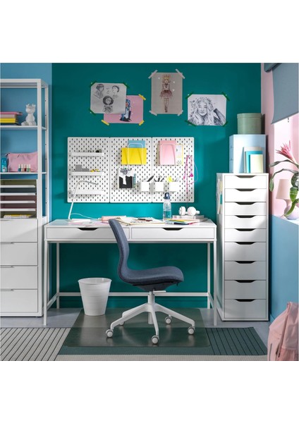 Alex Çalışma Masası Beyaz 132X58 cm fırsatları