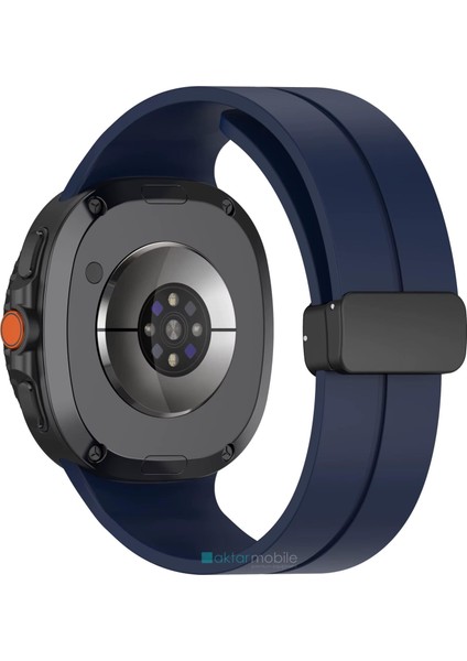 Galaxy Watch 8 Classic 46 mm Uyumlu Silikon Kordon Magnetik D Tokalı Spor Kayış Mıknatıslı Toka modelleri