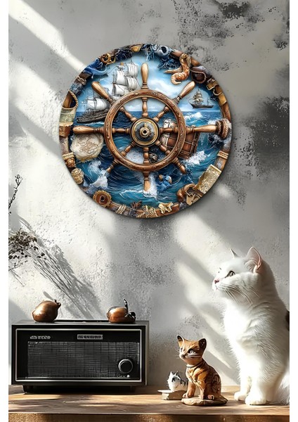 20 x 20cm Deniz Ruhunu Evine Taşı! Ahşap Duvar Süsü DT101 fırsatları