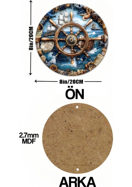 20 x 20cm Deniz Ruhunu Evine Taşı! Ahşap Duvar Süsü DT101 indirimleri