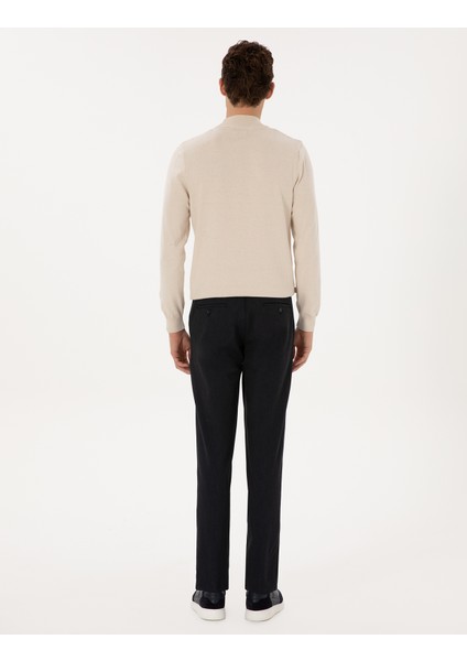 Erkek Lacivert Ex. Slim Fit Kumaş Pantolon 50311574-VR033 fırsatları