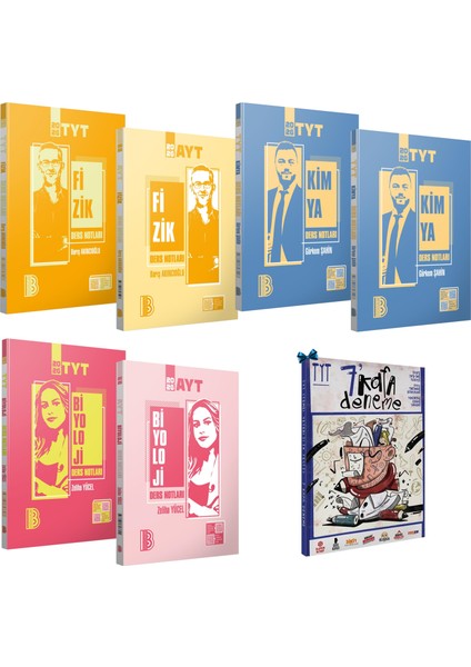 2026 Tyt Ayt Fizik-Kimya-Biyoloji Ders Notları-Video Çözümlü Soru Bankası Seti-7 Deneme Hediye