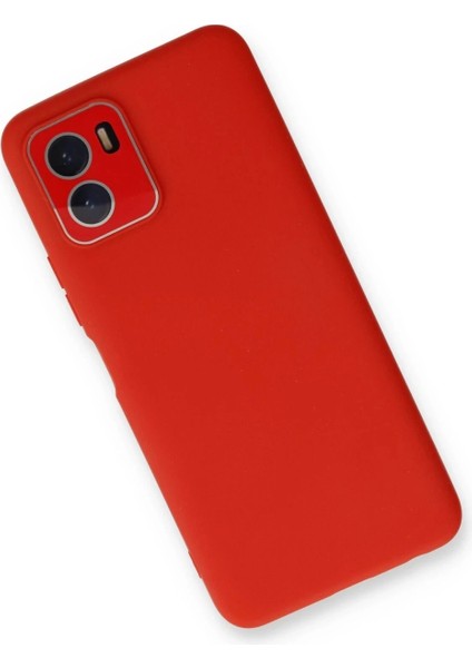 Vivo Y15S Kılıf Lansman Glass Kapak - Kırmızı fiyatları