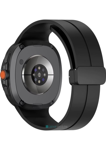 Galaxy Watch 8 40 / 44 mm Uyumlu Silikon Kordon Magnetik D Tokalı Spor Kayış Mıknatıslı Toka fiyatları