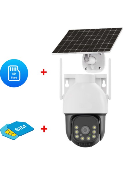 X12 4mp Starlight Gece Görüşlü Aov Solar Kamera (6 Gün Batarya Süresi)