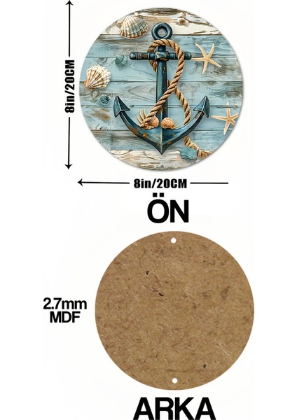 33 x 33cm Deniz Temalı Dekorasyon Sevenler Için Eşsiz Bir Tasarım! Ahşap Duvar Süsü DT102 indirimleri
