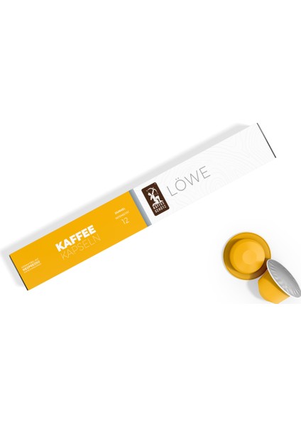 Löwe Kapseln Kapsül Kahve 10x Kapsül | Kenya AA ve Sumatra Kahve Çekirdekleri Blend