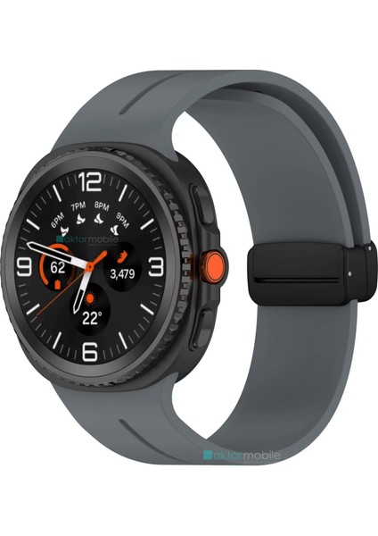 Galaxy Watch 8 40 / 44 mm Uyumlu Silikon Kordon Magnetik D Tokalı Spor Kayış Mıknatıslı Toka modelleri