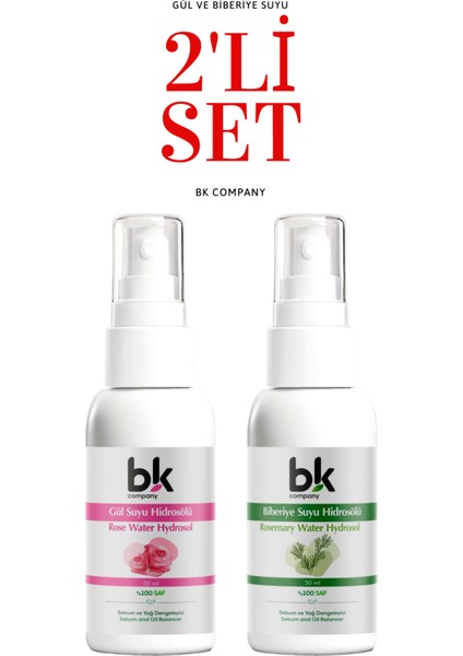 Gül Suyu - Biberiye Suyu 2'Li Set
