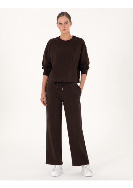 Kadın Kahverengi Loose Fit Eşofman Altı 50314964-VR029